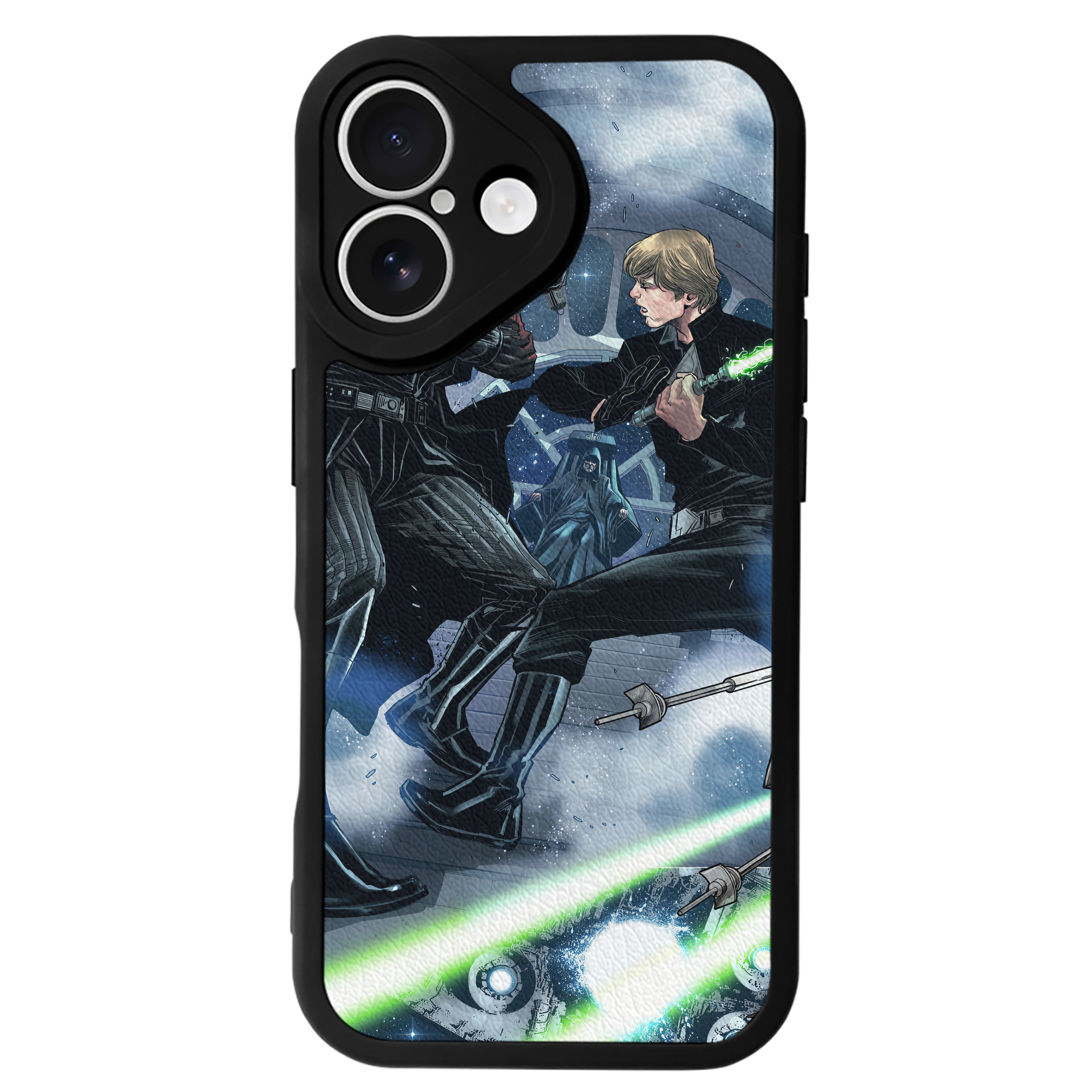 （画像用） スター・ウォーズ Star Wars 【iPhone 16シリーズ対応】シリコンスマホケース（レザー調） 材質：シリコン